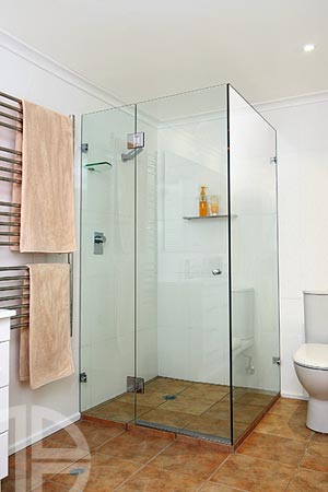 10mm frameless shower screen hinged door system
