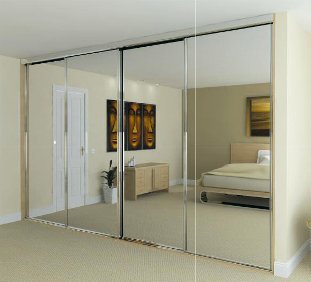 Mirrored deals wardrobe small